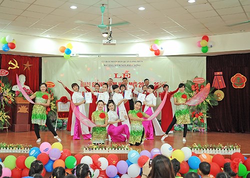 Trường Mầm non Phúc Đồng tưng bừng tổ chức Lễ khai giảng chào năm học mới 2017 – 2018 